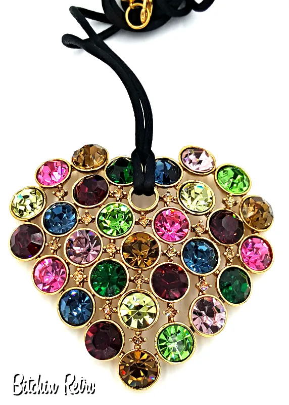 Graziano Austrian Crystal Pendant Necklace in Stunning Multi Colors