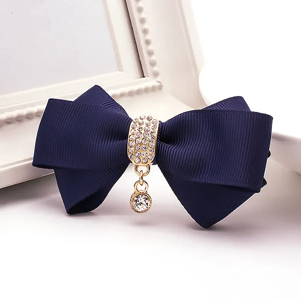 High Quality Fabric Rhinestone Shoe Decoration Bow