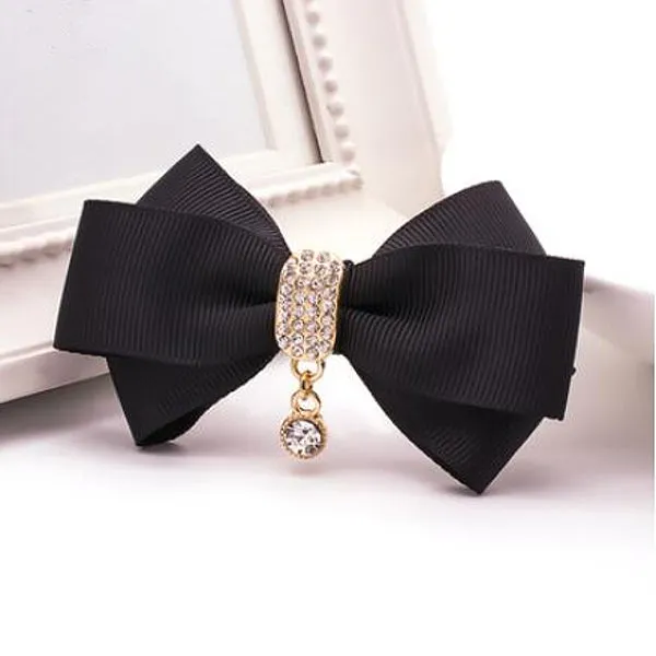 High Quality Fabric Rhinestone Shoe Decoration Bow