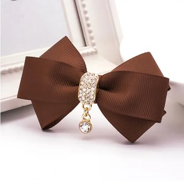 High Quality Fabric Rhinestone Shoe Decoration Bow
