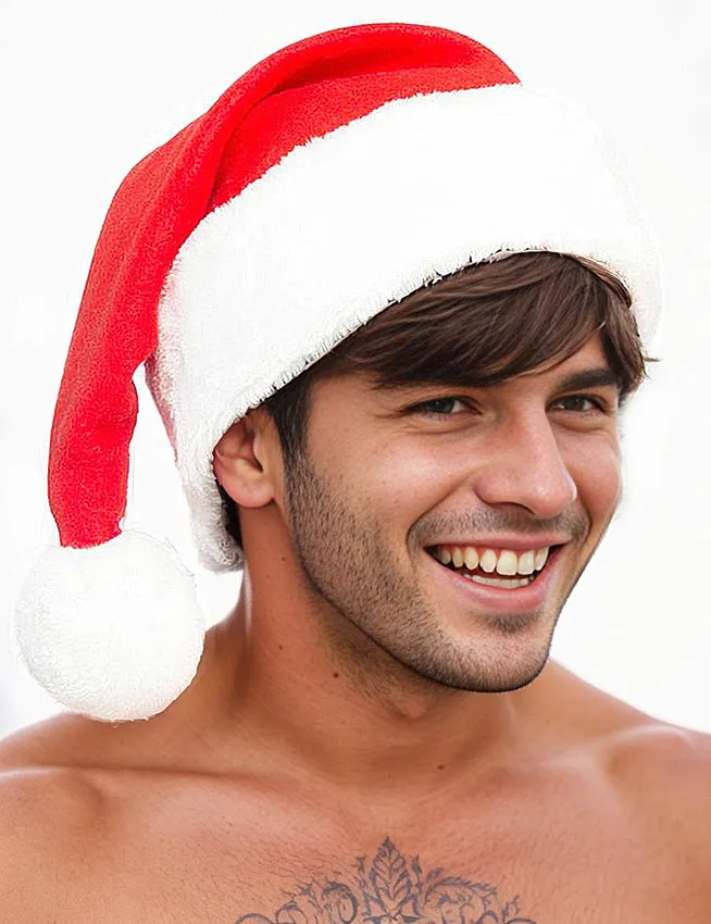 High Quality Plush Santa Hat