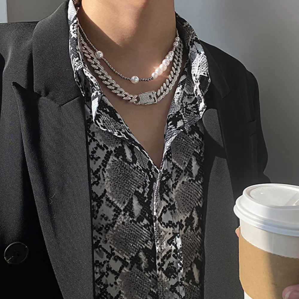 High Street Trend Rhinestone Necklace