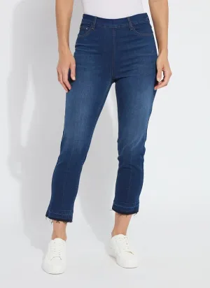 'Holding Power' Cropped Straight Leg in Indigo Black