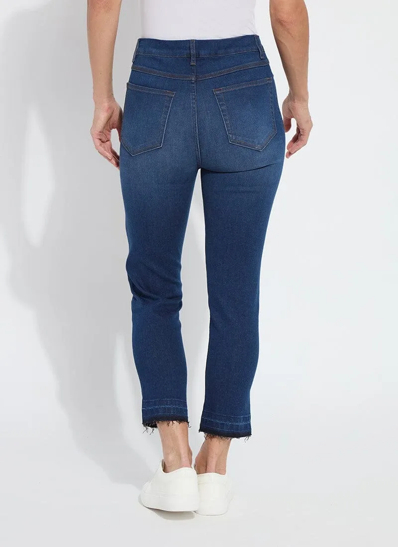 'Holding Power' Cropped Straight Leg in Indigo Black