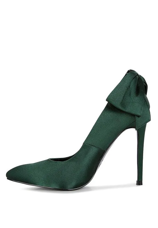 HORNET Satin Stiletto Pump Sandals