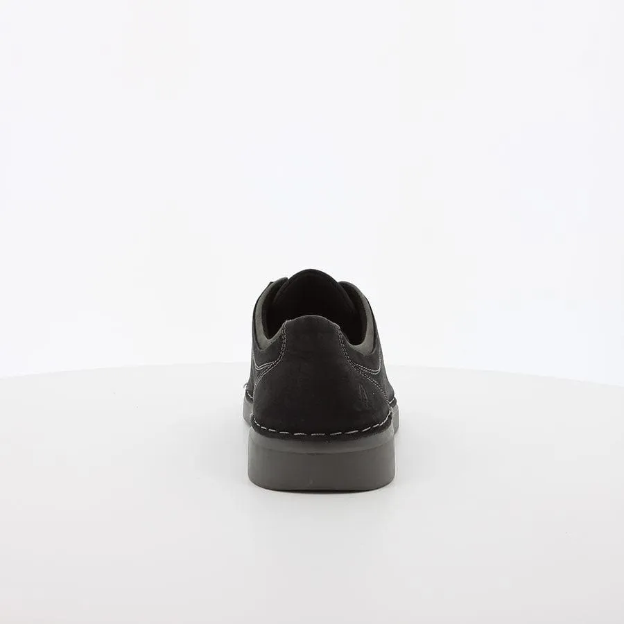 Hush Puppies Keano Black Waxy Nubuck