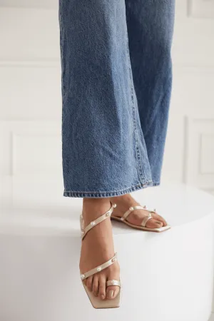 Ibiza Pearl Sandals - Gold