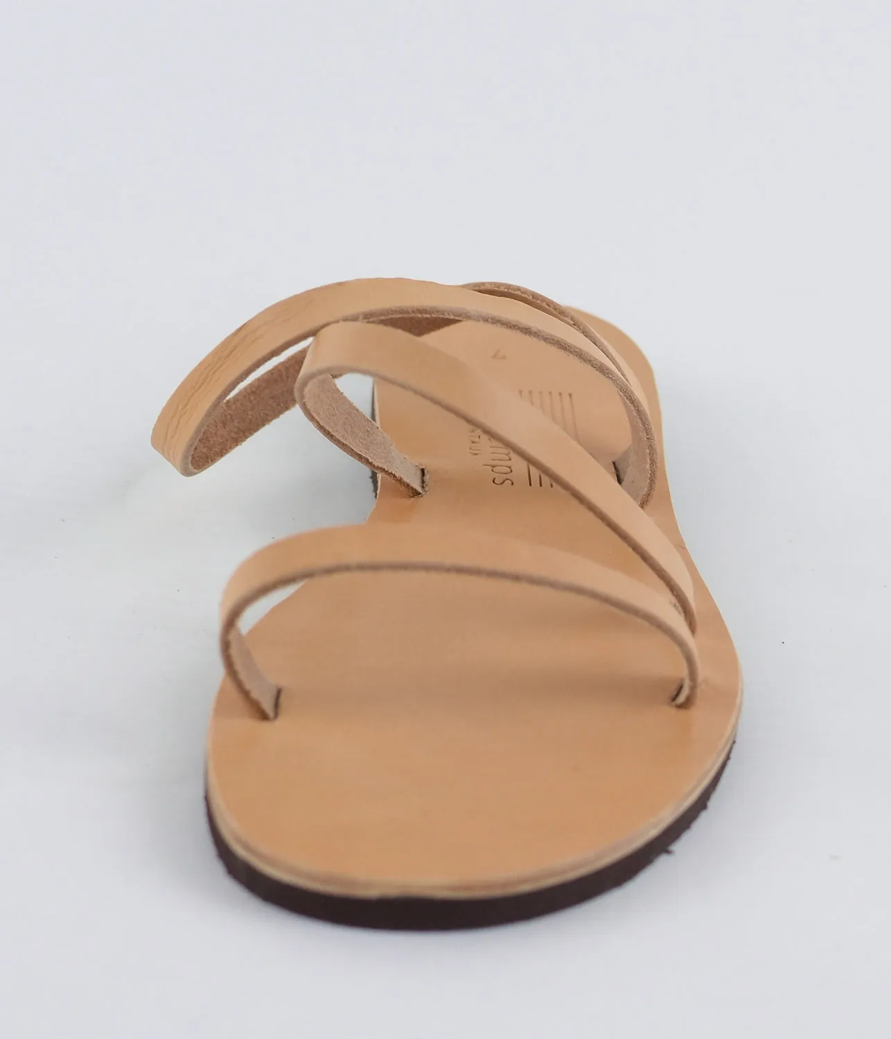 ILLITHYE NATURAL LEATHER SANDALS
