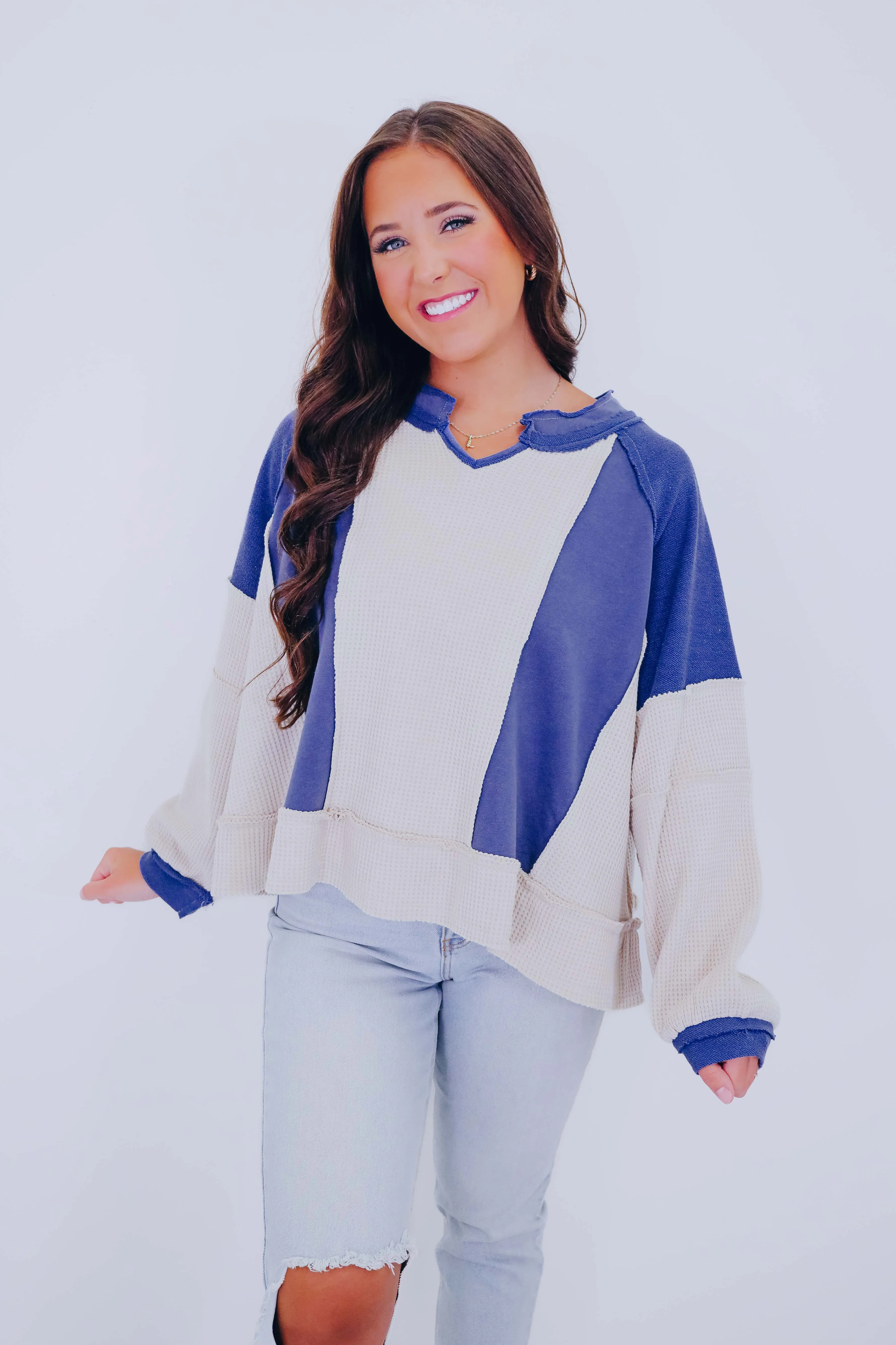 In My Element Color Block Top By POL - 6 Colors
