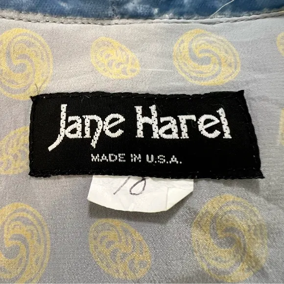 Jane Harel Vintage Crushed Velvet Jacket in Gray &amp; Blue - Boho Luxe Kimono Style