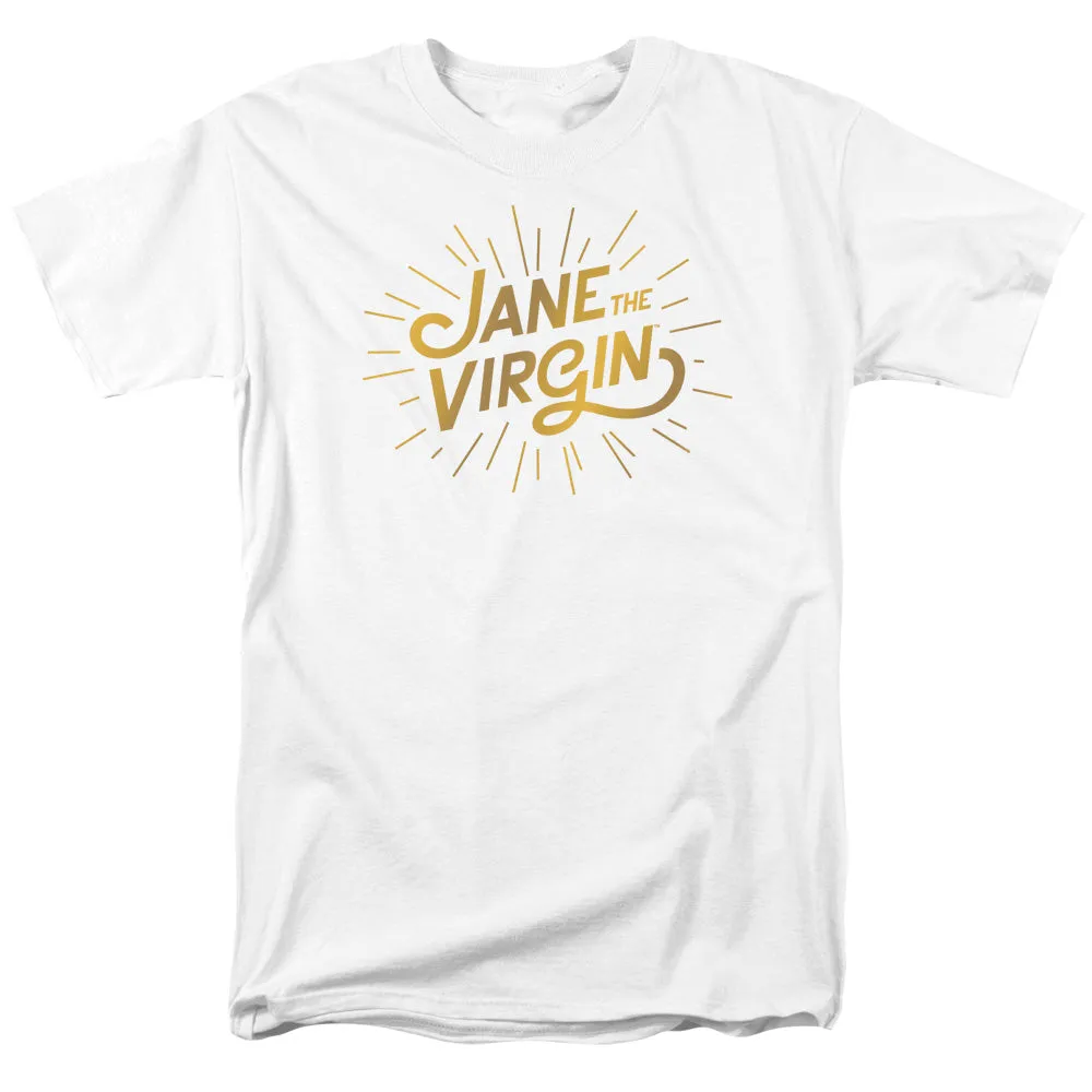 Jane the Virgin Golden Logo Mens T Shirt White