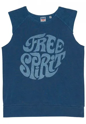 Junk Food Women's FREE SPIRIT French Terry Sleeveless Sweatshirt
