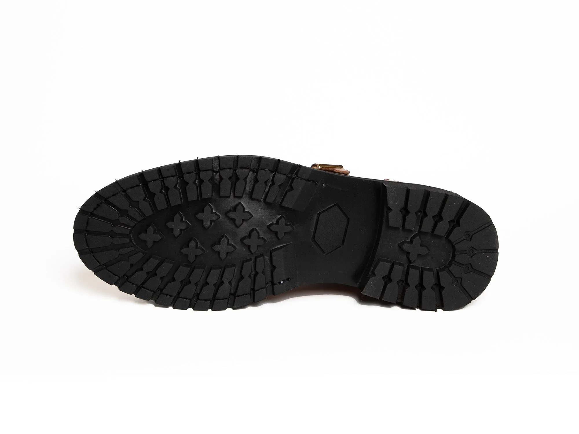 KATE - Tan Double Monk Derby Shoe