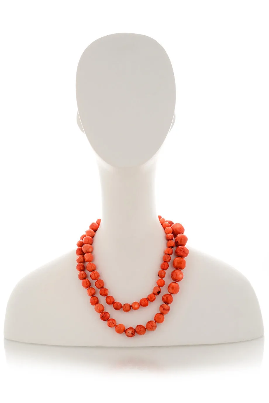 KENNETH JAY LANE LATIFA Coral Stones Necklace