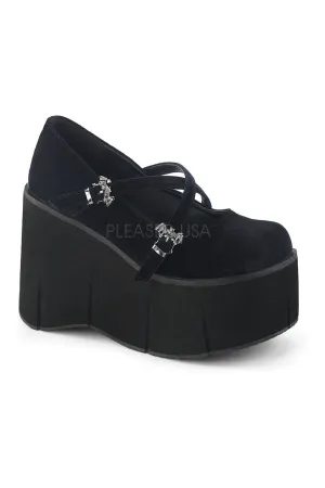 KERA-10 Demonia Shoe | Black Velvet