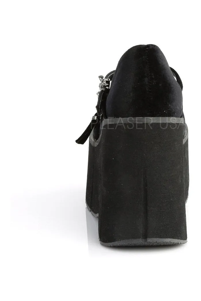 KERA-10 Demonia Shoe | Black Velvet