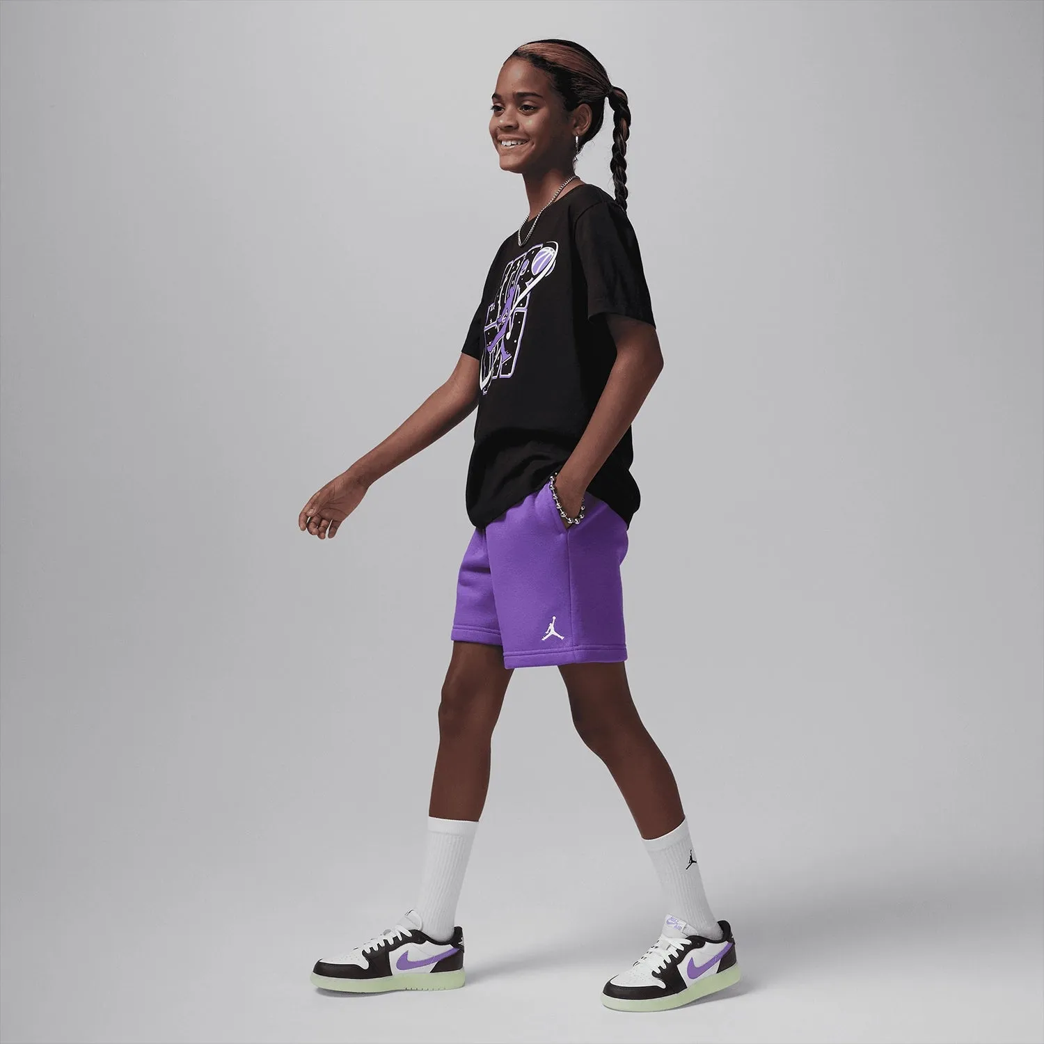 Kid's Air Jordan 1 Retro Low OG  "Black Raspberry" Grade School