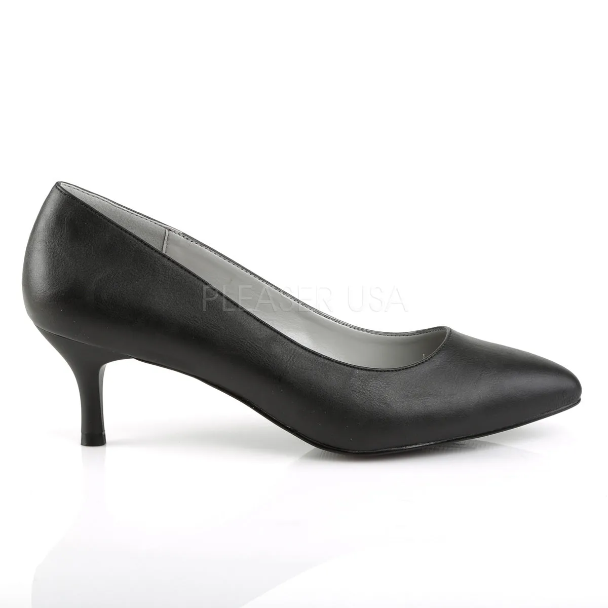 KITTEN-01  Black Faux Leather