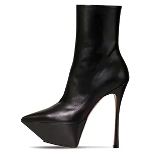 Ladies Sexy Nightclub Super High Heel Platform Heels Boots