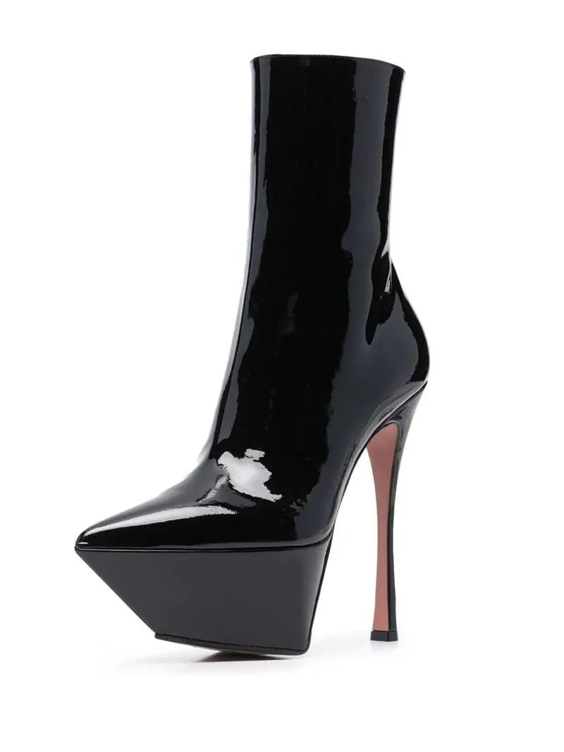 Ladies Sexy Nightclub Super High Heel Platform Heels Boots