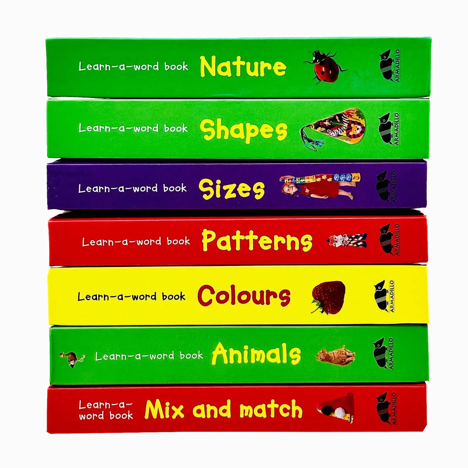 Learn-a-Word Picture Board Book Collection 7 Books Set By Nicola Tuxworth