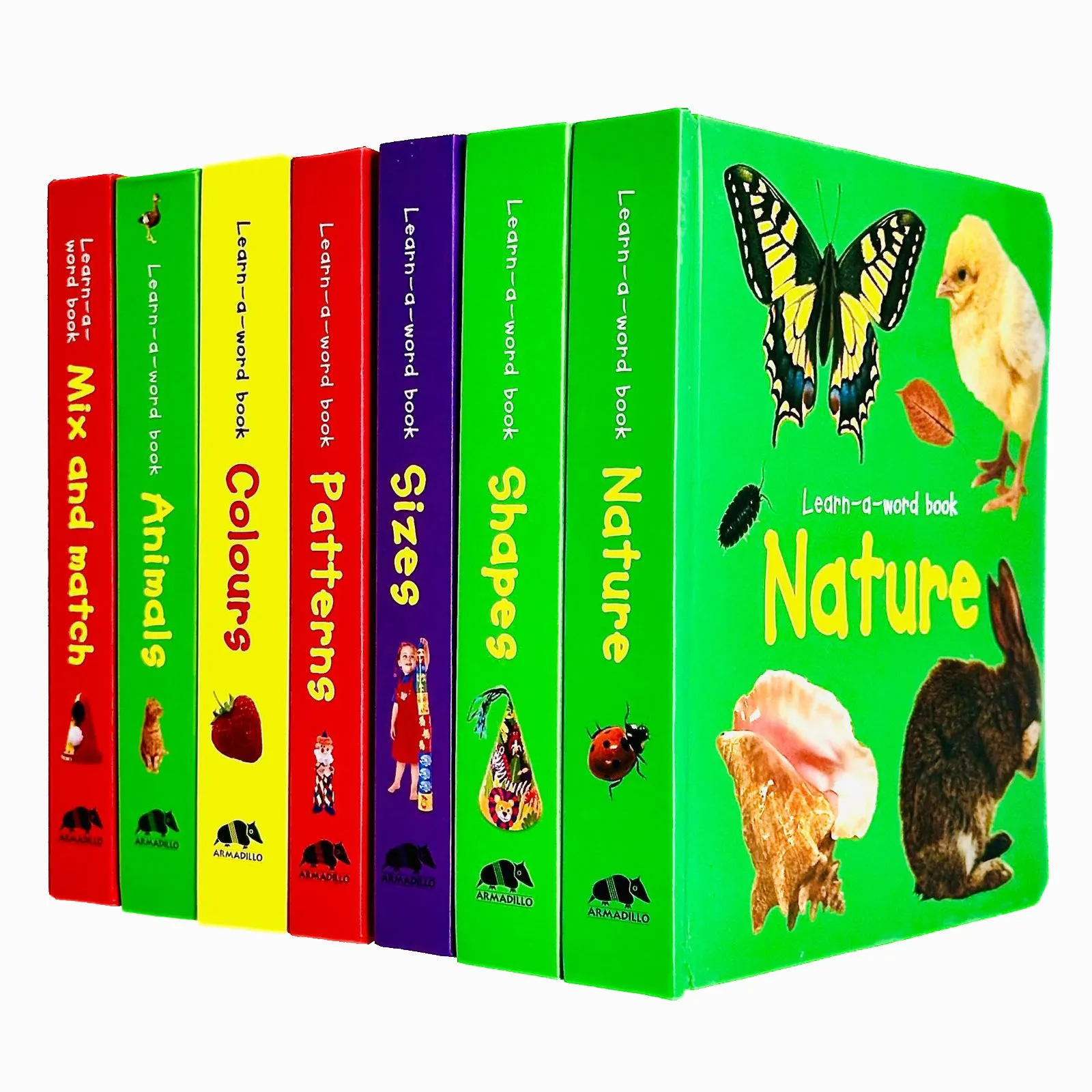 Learn-a-Word Picture Board Book Collection 7 Books Set By Nicola Tuxworth