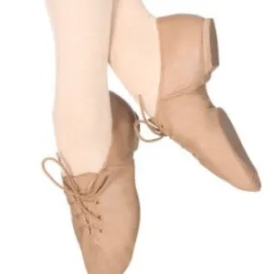 Leo Ladies’ Tan Lace-Up Jazz Boot