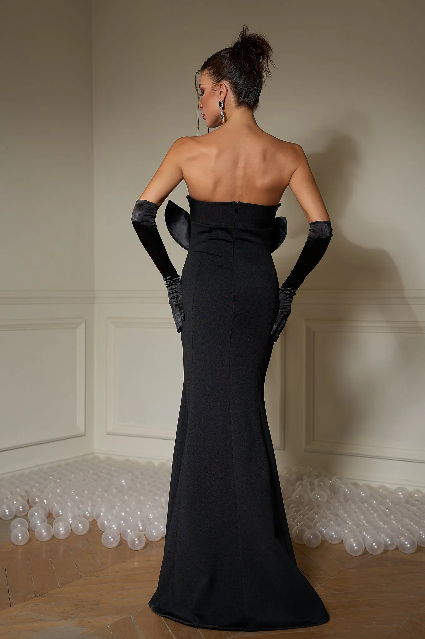 Lesley Rose High Slit Sexy Dress