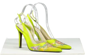 LEWRE Lewre X Eric Way Green Bespoke Satin Embellished Shoes UK 3 EU 36 👠