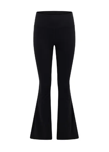Lorna Jane Lotus Flared Full Length Leggings - Black