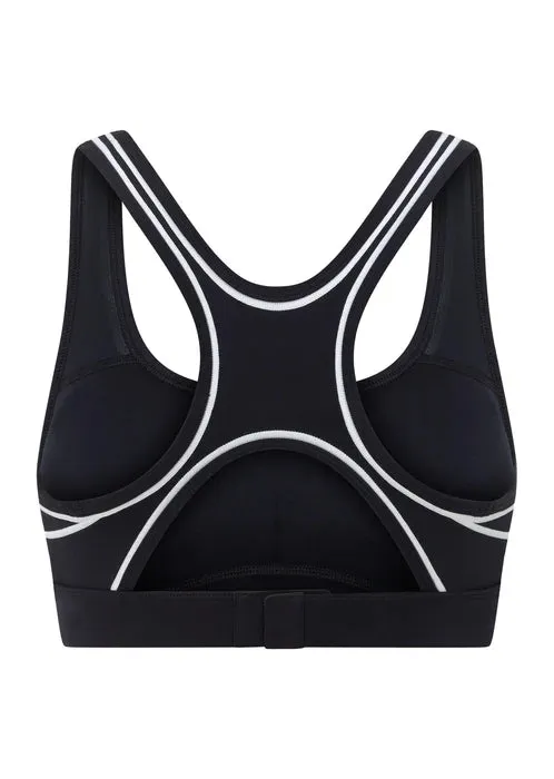 Lorna Jane Retro Track High Support Sports Bra - Midnight Blue
