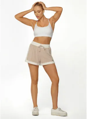 Lorna Jane Terry Towelling Short- Off-White