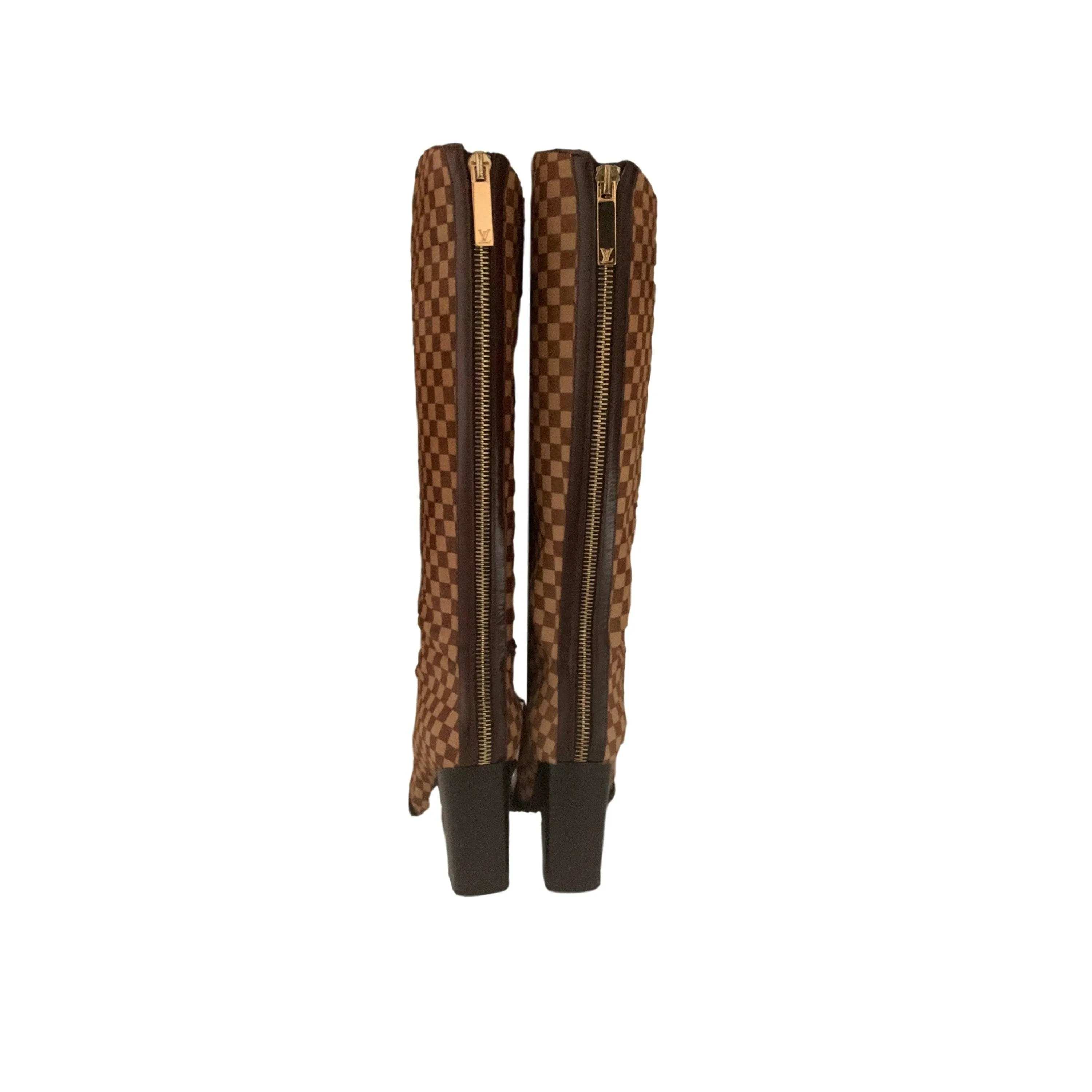 Louis Vuitton Damier Calf Hair Boots