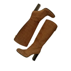 Louis Vuitton Damier Calf Hair Boots