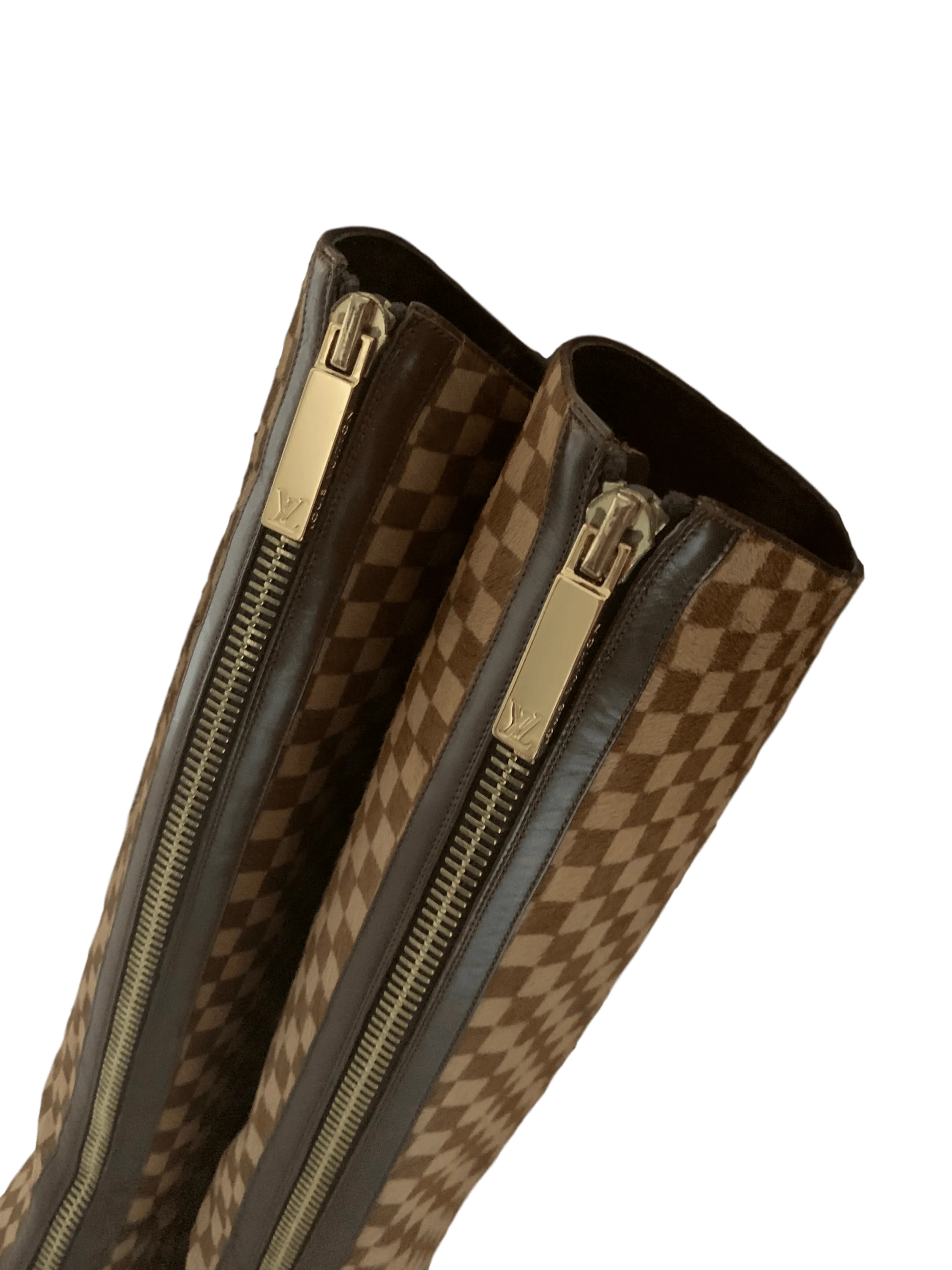 Louis Vuitton Damier Calf Hair Boots