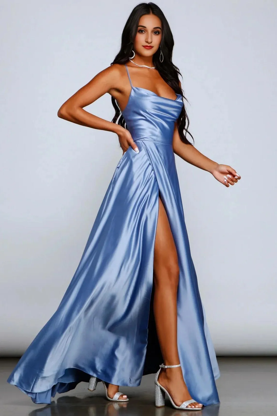 Marixa Formal Lace-Up A-Line Dress