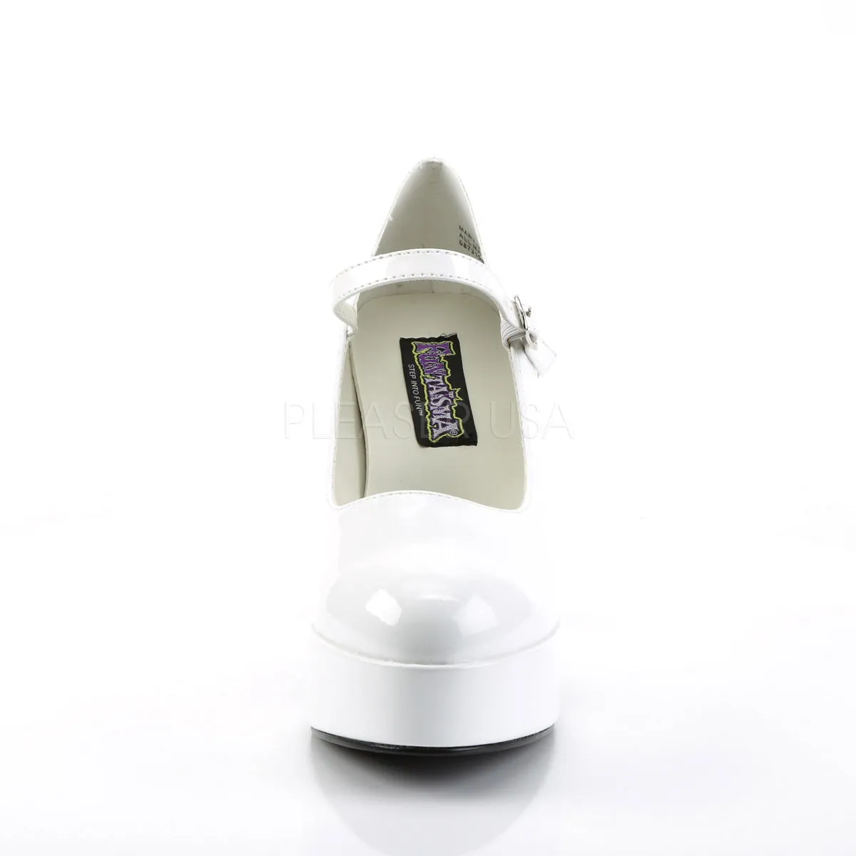 MARYJANE-50  White Patent
