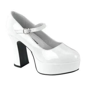MARYJANE-50  White Patent