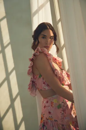 Mia Poplin Midi Dress Floral