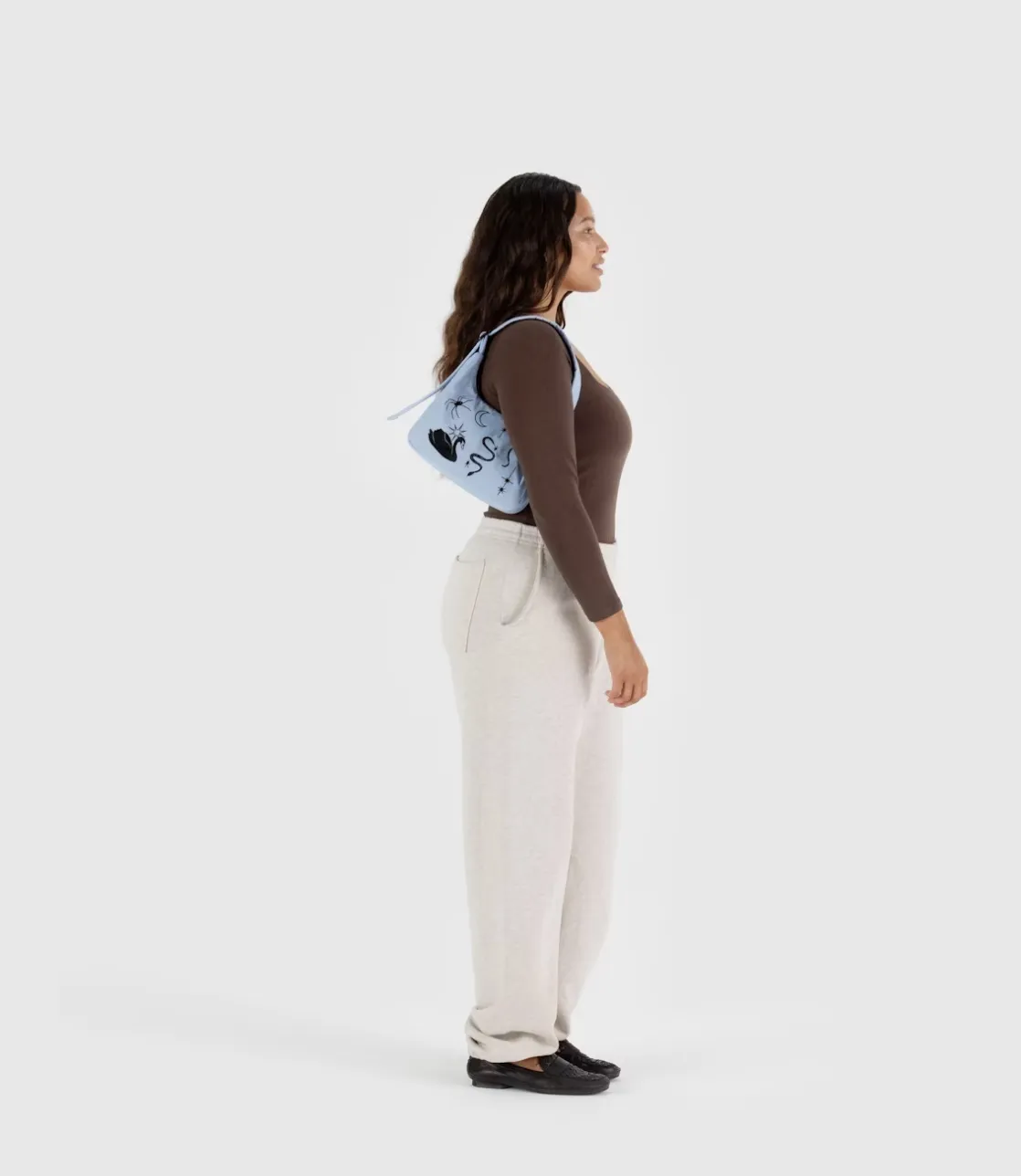 Mini Nylon Shoulder Bag -Ballet