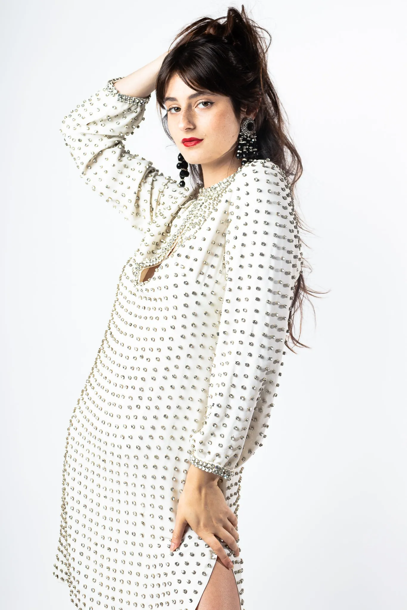 Mod Rhinestone Shift Dress