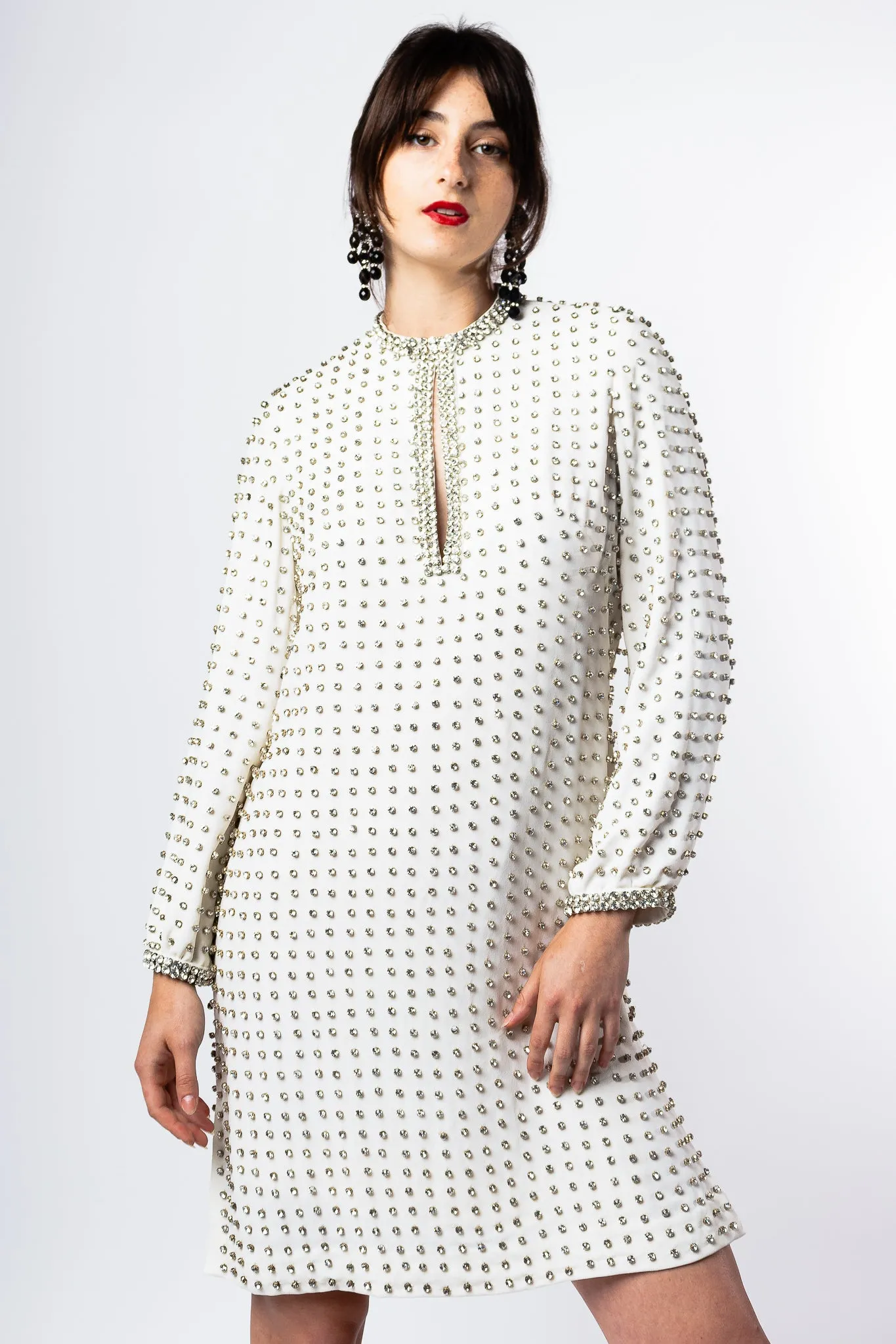Mod Rhinestone Shift Dress
