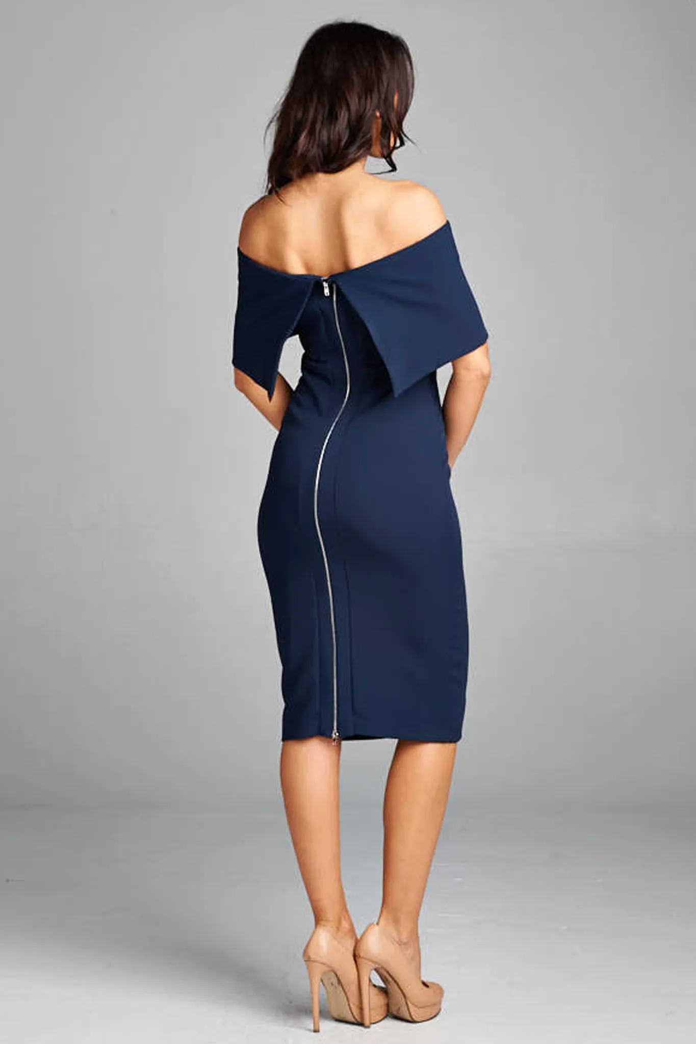 'Modern MadMen' Dress - Indigo