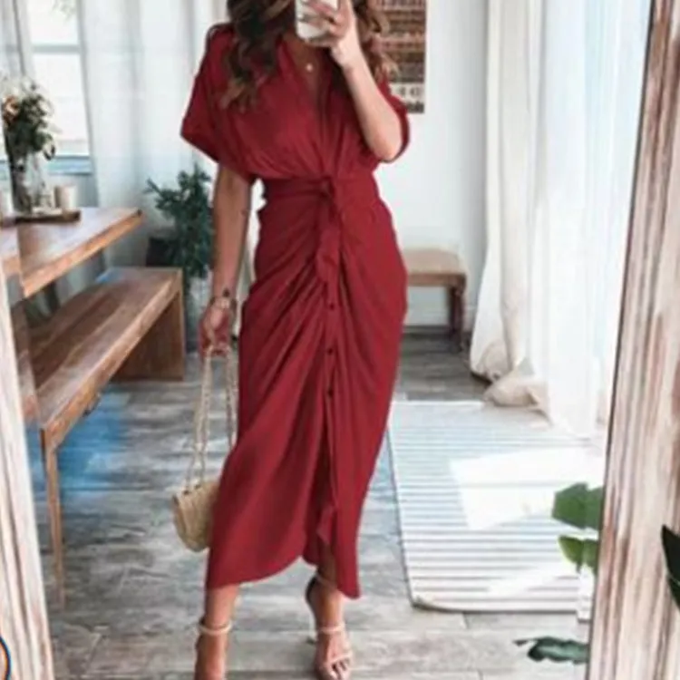 MOMENTLOVER New autumn new 2025 women's clothing temperament fashion printing long dress shirt dress