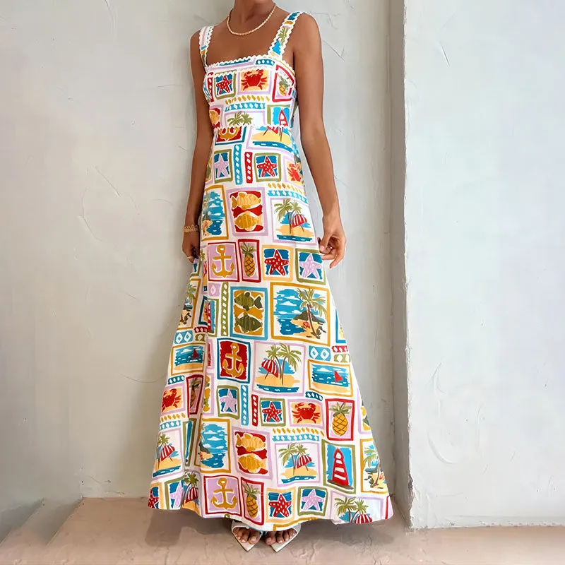 MOMENTLOVER women's clothing New autumn 2025 dresses, new temperament personalized printing tube top fashion suspender dresses