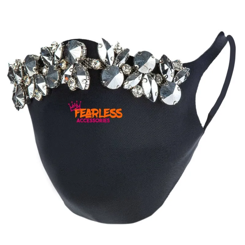 Money talks rhinestone face mask (2 Colors)