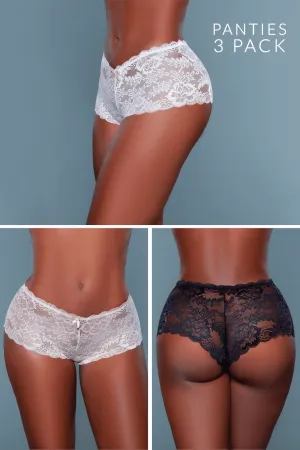 Multiple High Rise Boyshorts Panty Pack