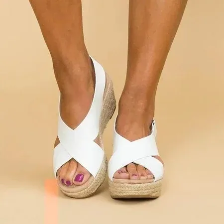 Nancy™ - Elegant Cross-Strap Sandals