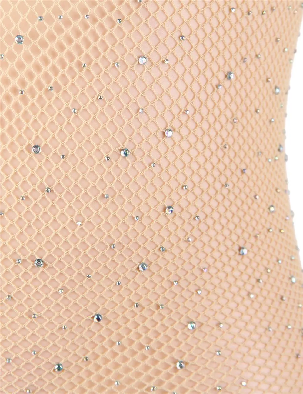 New Fishnet Off-the-shoulder Sparkle Bodystocking