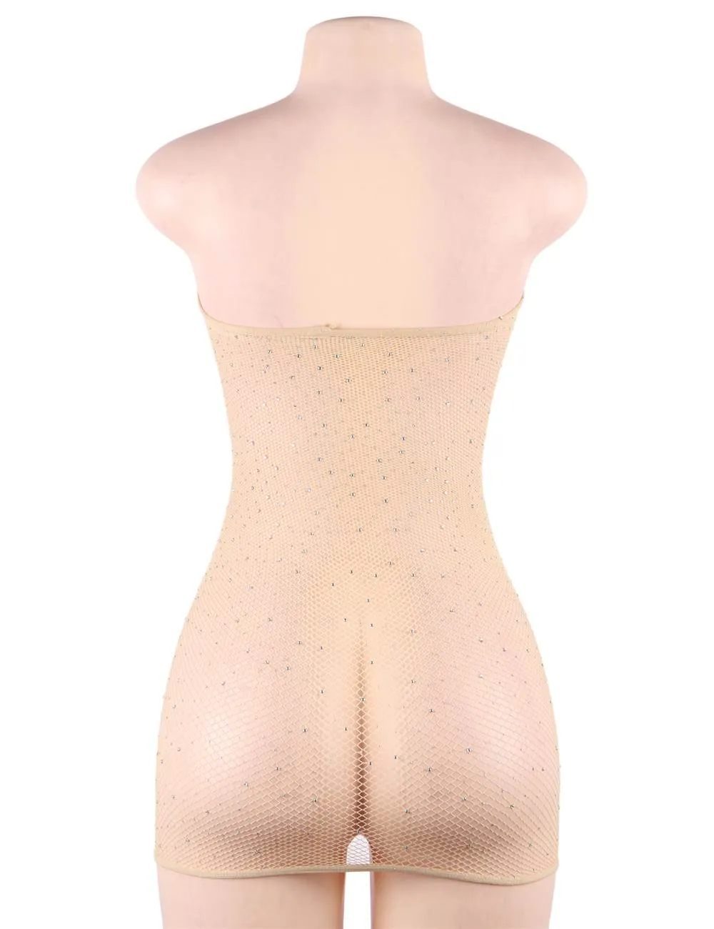 New Fishnet Off-the-shoulder Sparkle Bodystocking